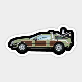 BTTF Delorean Family Truckster - Lou Glutz Motors Sticker